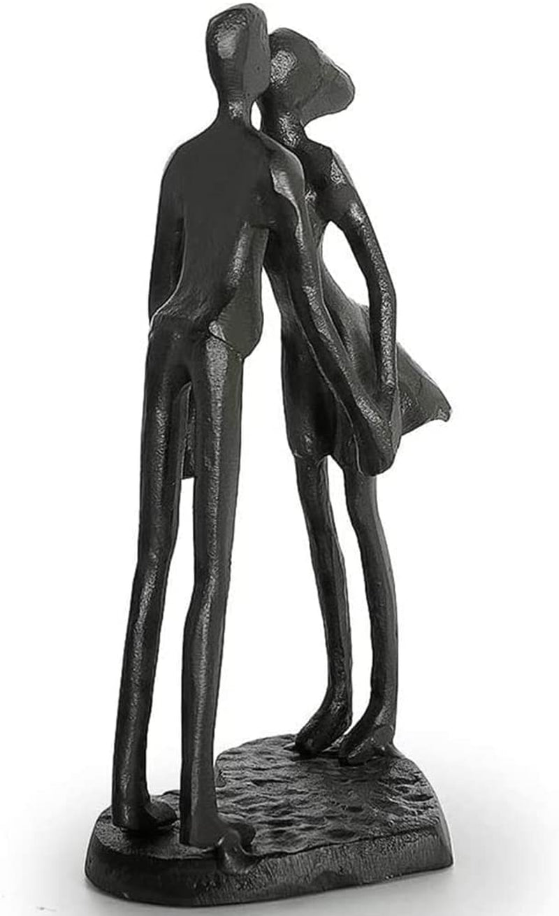 Couple Gifts Iron Sculpture, Timeless Anniversary Romantic Gift for Her Him Wife Husband Girlfriend Boyfriend Valentines Birthday, 6 Inch