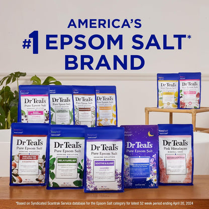 Sleep Soak with Pure Epsom Salt, Melatonin & Essential Oil Blend, 3 Lb (Pack of 4)